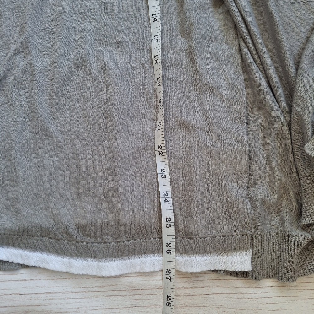 Spanner Waterfall Vest Tank Top Size XL NWT Grey White Boho Festival Summer - Picture 8 of 9